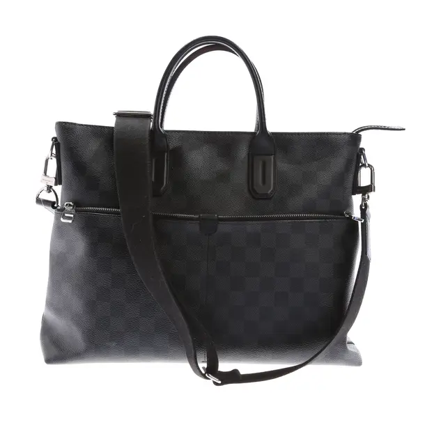 Handtasche in Grau, Canvas, Louis Vuitton