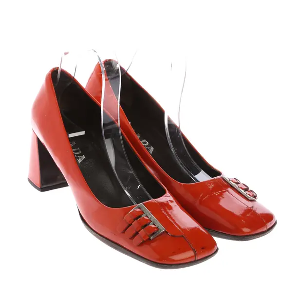 Pumps in Orange, , Prada