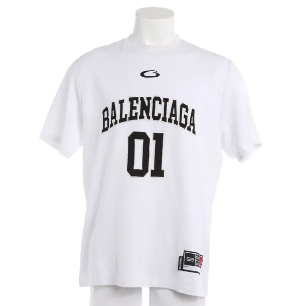 T-Shirt in Weiß, Baumwolle, Balenciaga