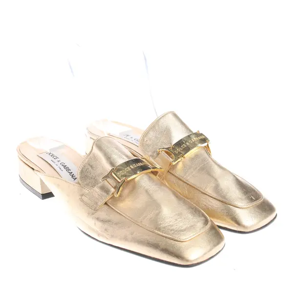 Mules in Metallic, , Dolce & Gabbana