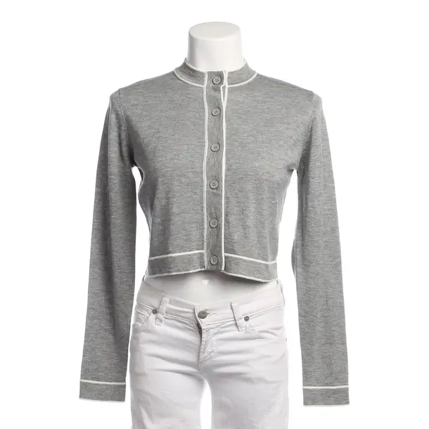 Strickjacke in Grau, Baumwolle, Sandro