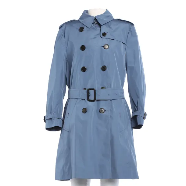 Trench Coat in Blue, Polyester, Burberry London