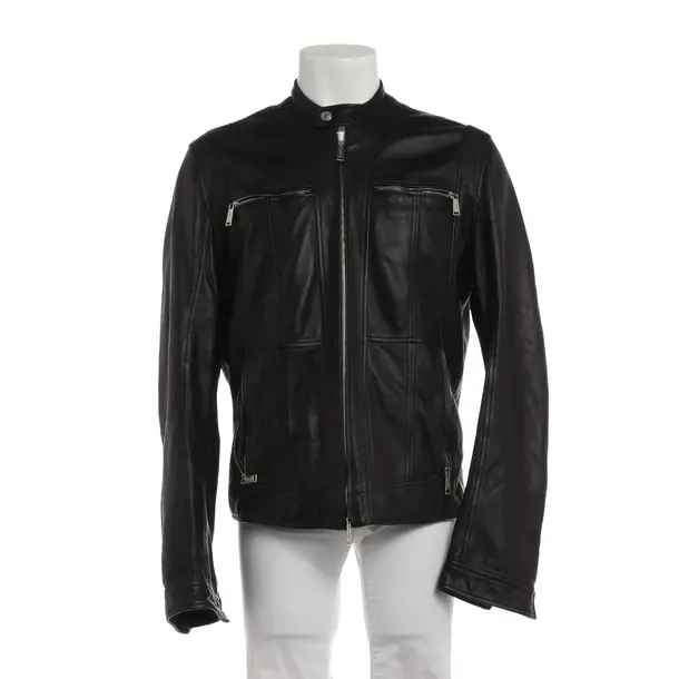 Leather Jacket in Black, Leather, Dsquared