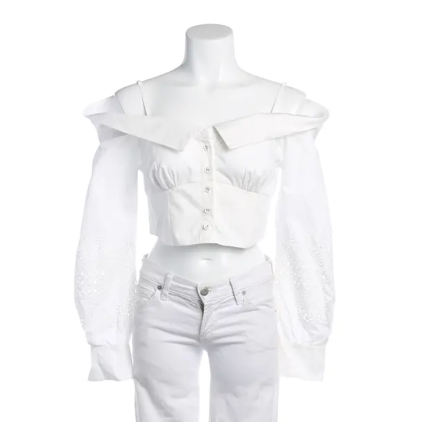 Camicetta, in Bianco, Cotone, autoritratto