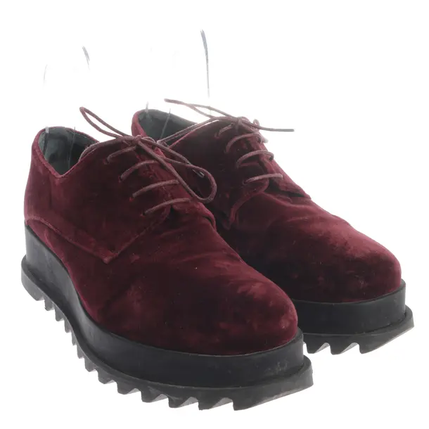 Lace up Shoes in Red, , Jil Sander