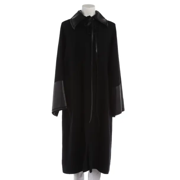 Mid-Season Coat, in Black, Wool, Loewe