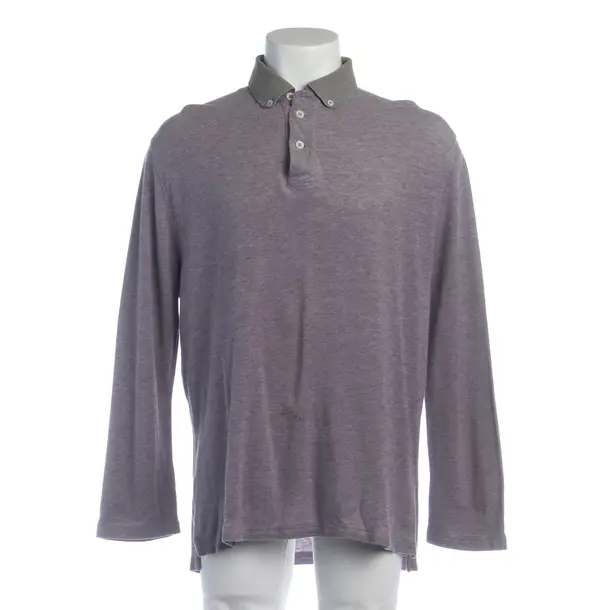 Longsleeve in Lila, Baumwolle, Brunello Cucinelli