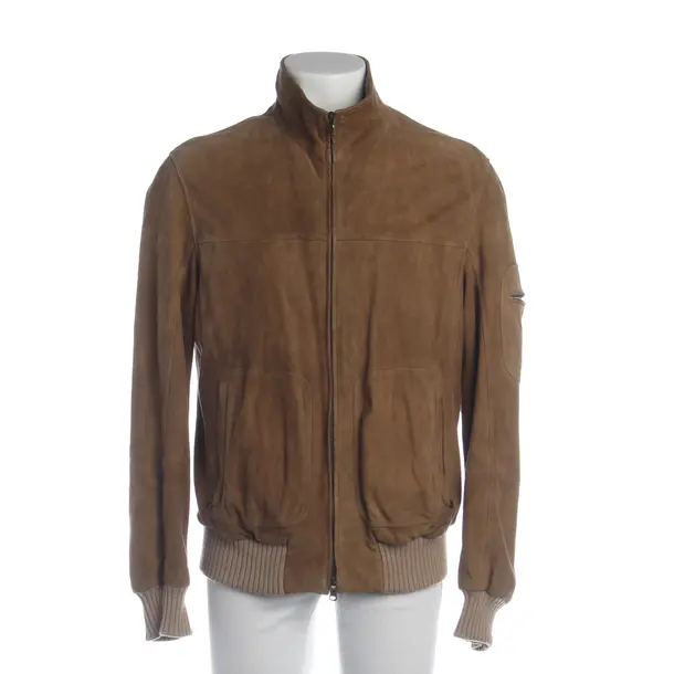 Leather Jacket in Brown, Leather, Brunello Cucinelli