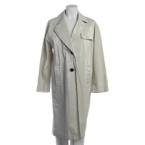 Mid-Season Coat in White, Cotton, Marc Cain