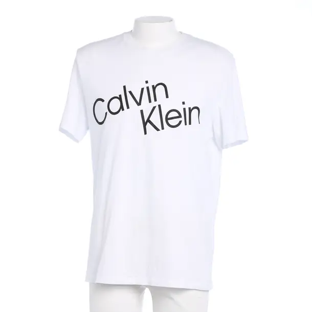 T-Shirt in Weiß, Baumwolle, Calvin Klein