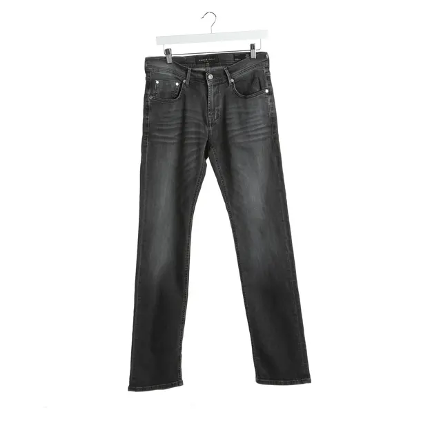 Straight Fit Jeans in Gray, Cotton, Baldessarini