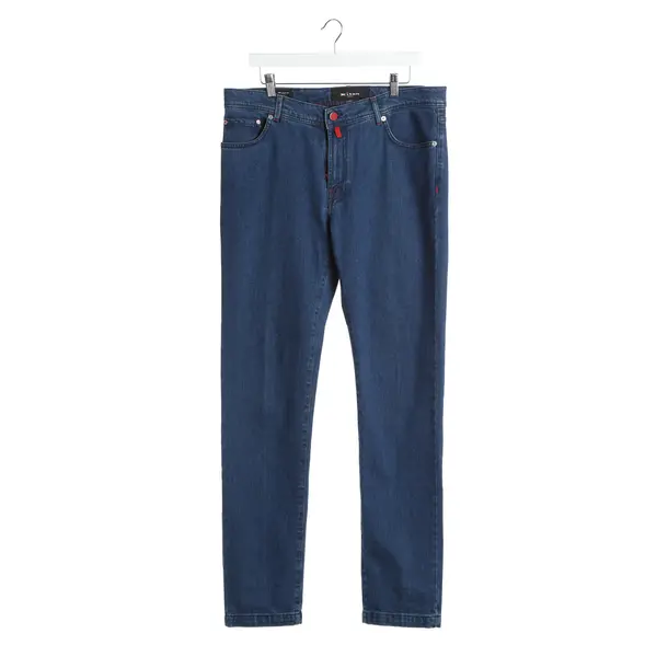 Jeans straight fit, in Blu, Cotone, Kiton