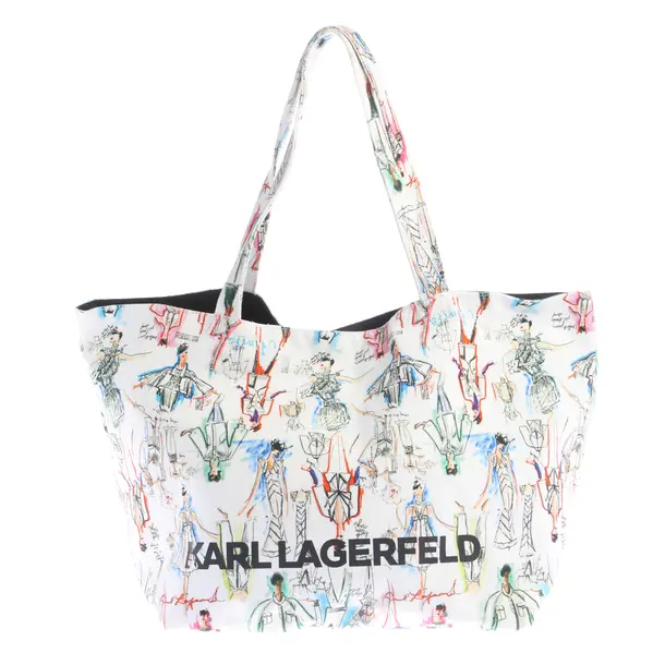 Shopper in Mehrfarbig, Baumwolle, Karl Lagerfeld