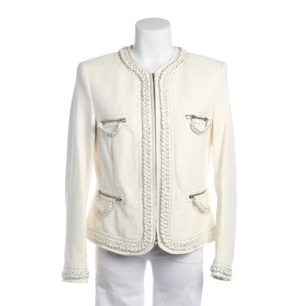 LeatherJacket in White, Leather, Escada