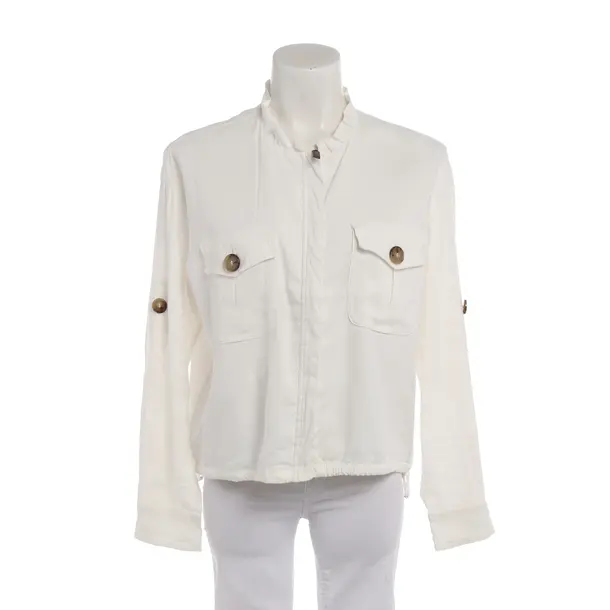 Bluse in Weiß, Leinen, Marc Cain