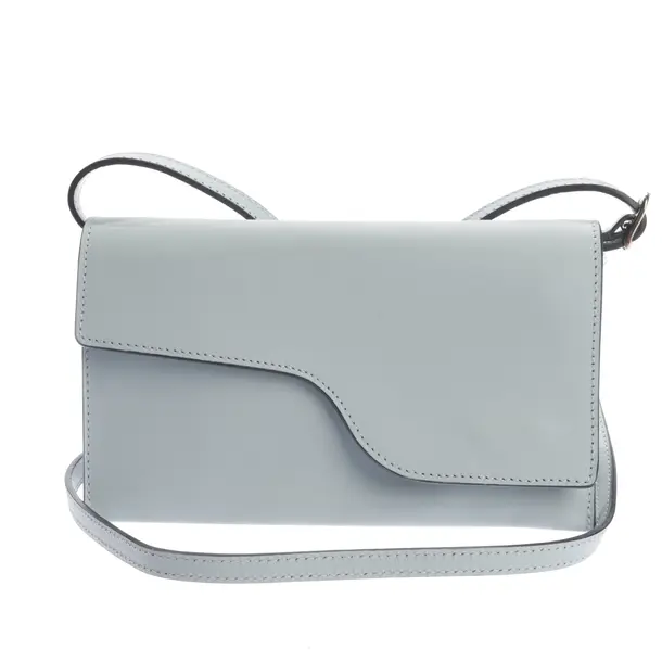 Schultertasche, in Hellblau, Leder, ATP Atelier