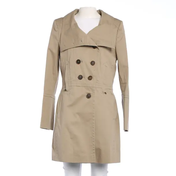 Mid-Season Coat in White, Cotton, Drykorn