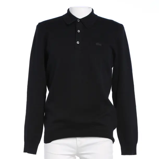 Jumper in Black, Cotton, Lacoste