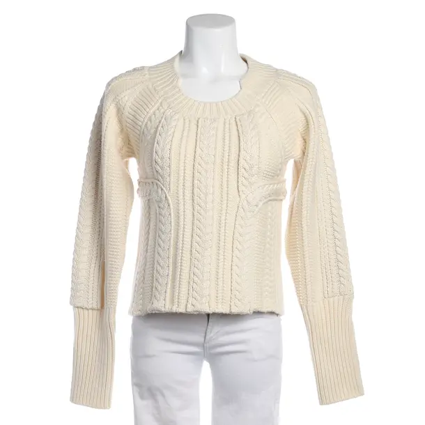 Pullover in Weiß, Wolle, Burberry