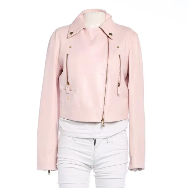 Lederjacke in Rosa, Leder, Roberto Cavalli