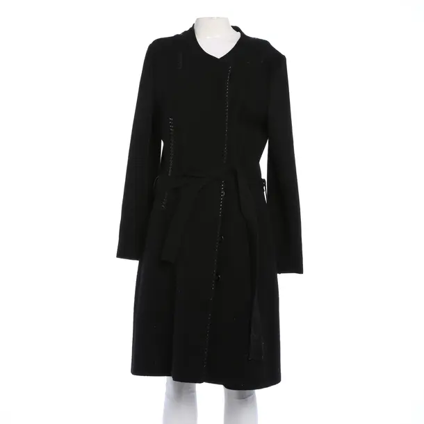 Mid-Season Coat in Black, Wool, Roberto Cavalli