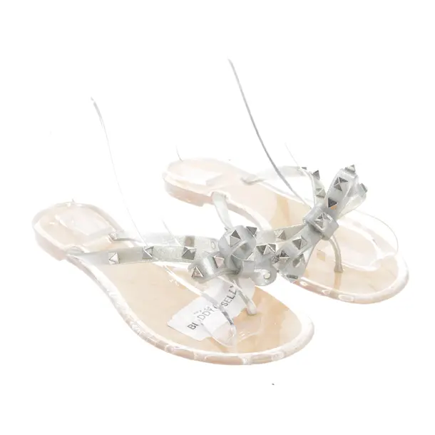 Sandals, in Silver, Valentino