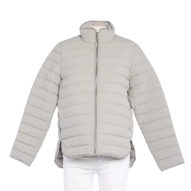 Mid-Season Jacket in Gray, Polyester, Closed