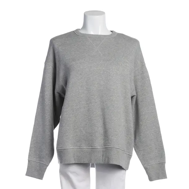Sweatshirt in Grau, Baumwolle, Closed