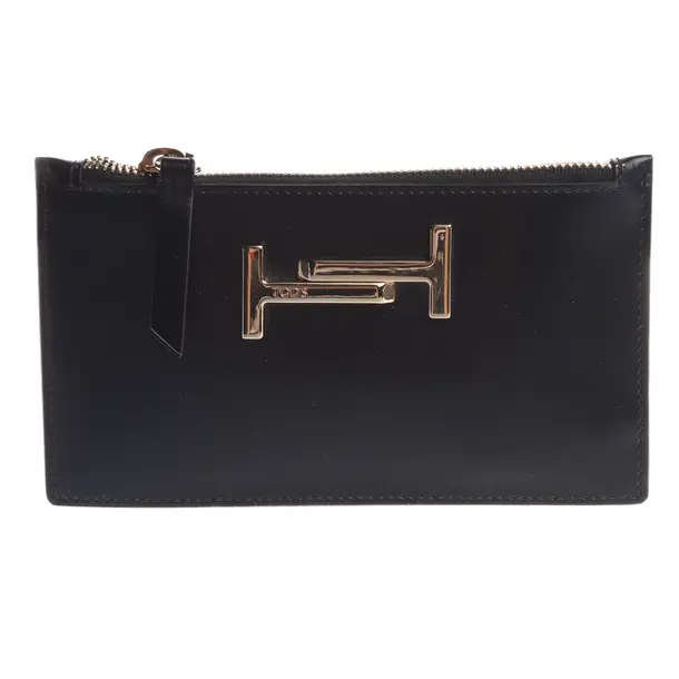 Geldbörse in Schwarz, Leder, Tod´s