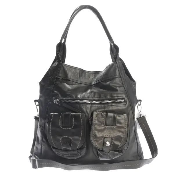 Schultertasche in Schwarz, Leder, Hogan