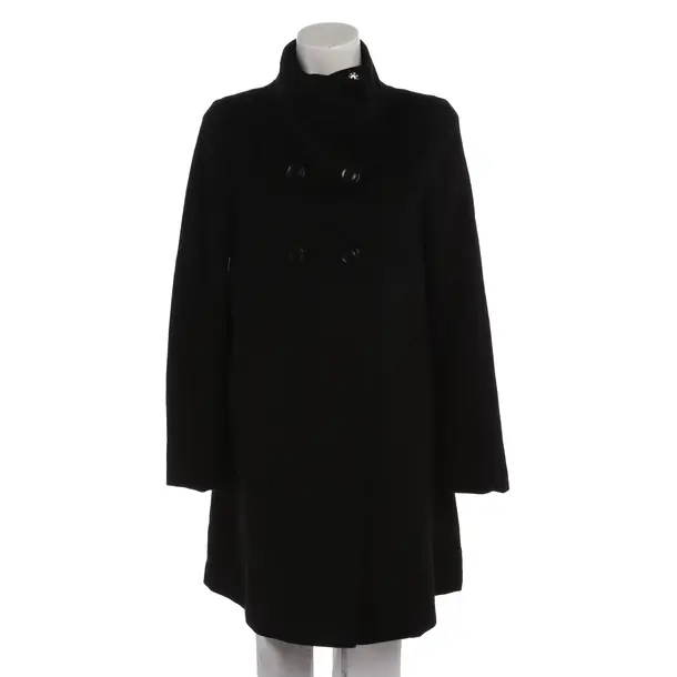 Mid-Season Coat in Black, Wool, Max Mara