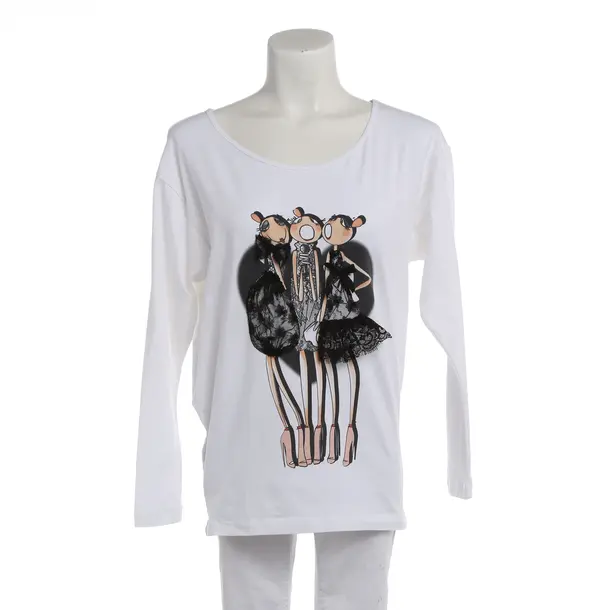 Camicetta, in Bianco, Cotone, Amore Moschino