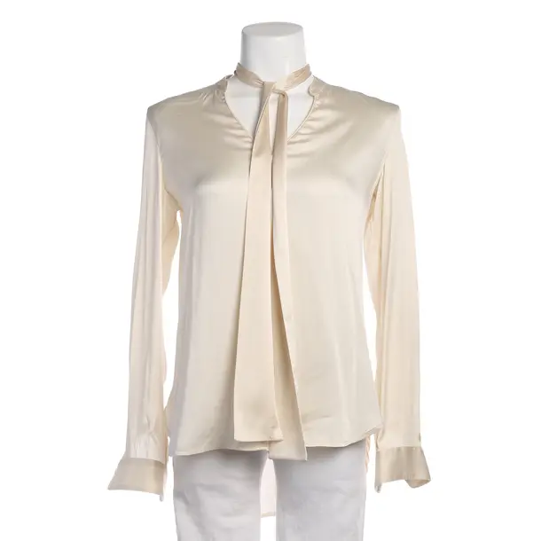 Bluse in Weiß, Seide, Delicatelove