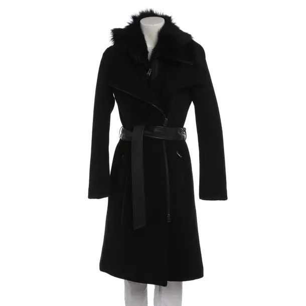 Mid-Season Coat in Black, Wool, Mackage