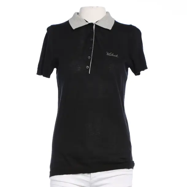 Polo Shirt in Black, Cotton, Woolrich