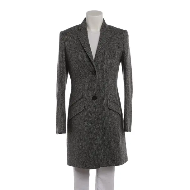 Mid-Season Coat in Gray, Wool, Windsor