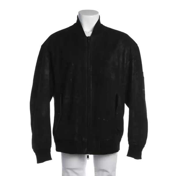 Lederjacke in Schwarz, Leder, Hugo Boss Orange