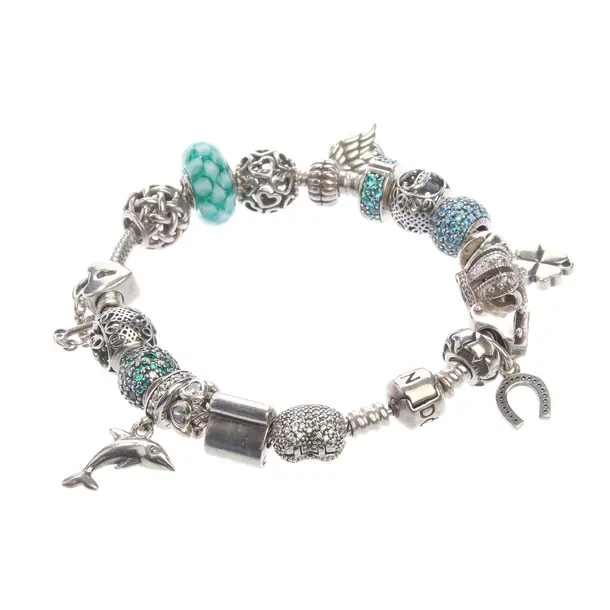 Armband in Mehrfarbig, 925er Sterling Silber, Pandora