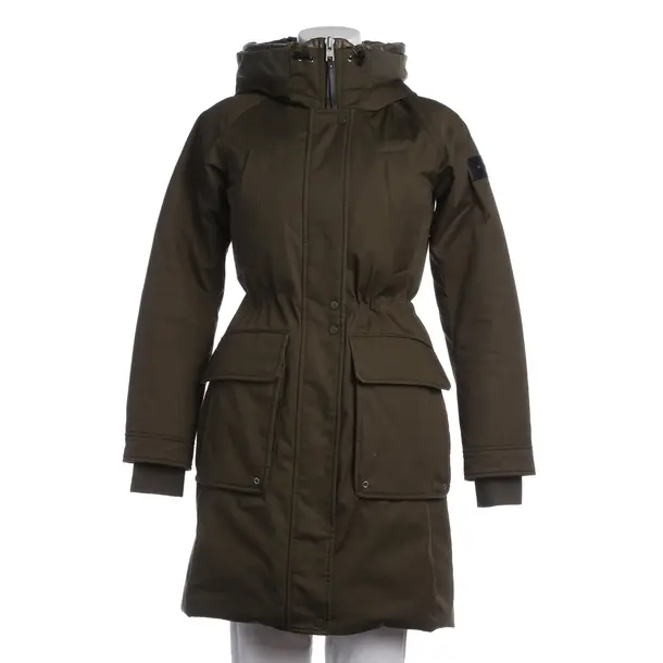 Winter Coat in Green, Cotton, Woolrich