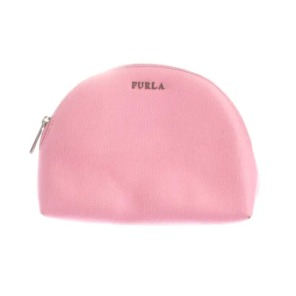 Cosmetic Bag in Pink, Leather, Furla