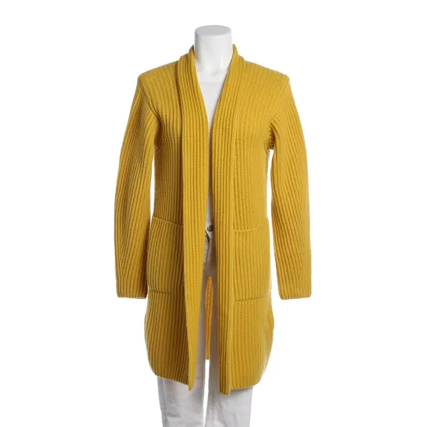 Cardigan, in Mustard Yellow, Cashmere, Iris von Arnim