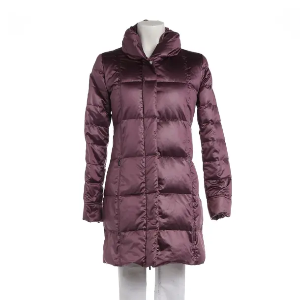 Down Puffer Coat in Purple, Polyester, MooRER