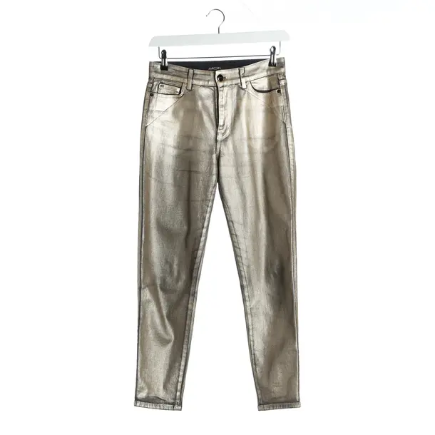 Pantaloni, in Oro, Cotone, Marc Cain