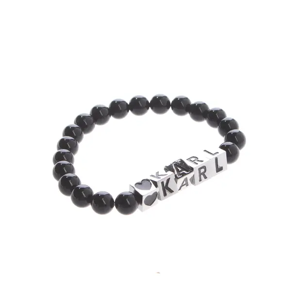 Bracelet in Black, Metal (metallic, metallized), Karl Lagerfeld