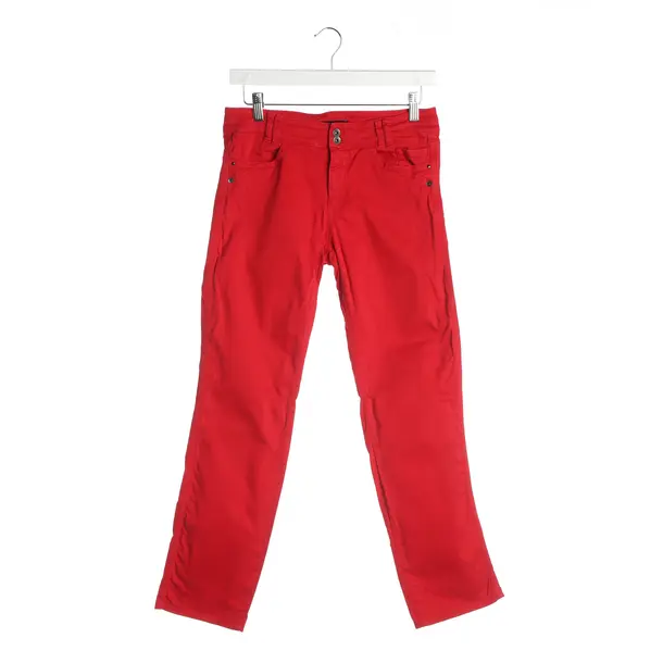Pants, in Red, Cotton, Marc Cain