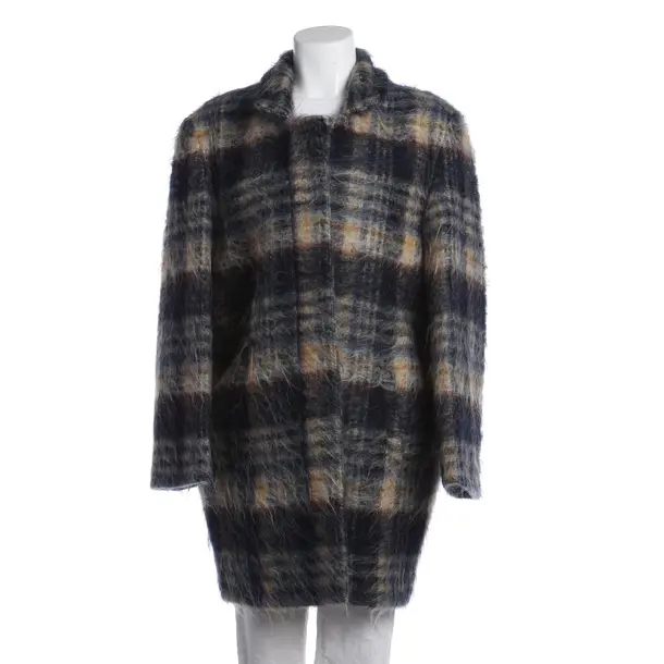 Mid-Season Coat in Multicolored, Wool, Closed