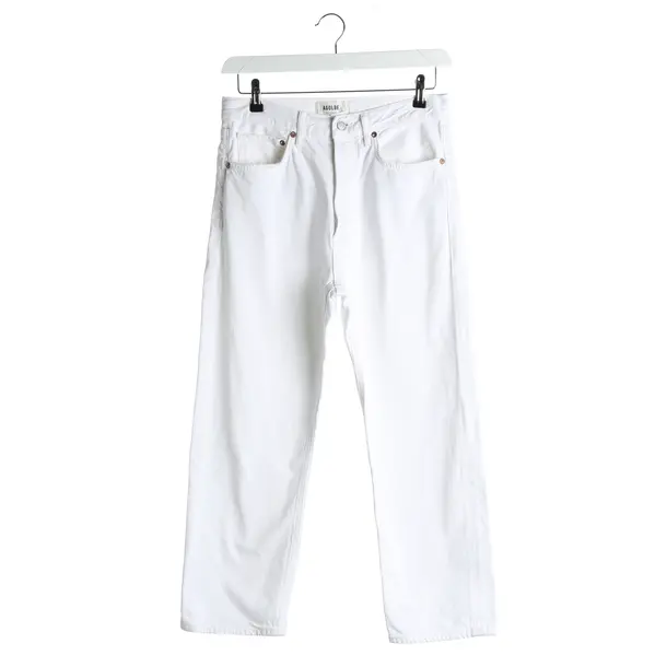 Pants in White, Cotton, Agolde