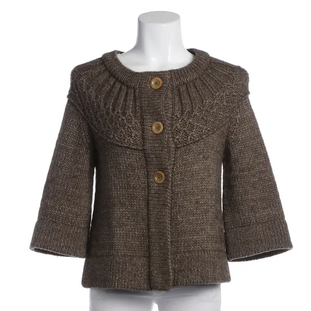 Cardigan in Brown, Wool, Closed