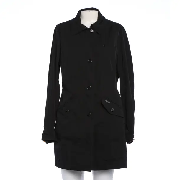Mid-Season Coat in Black, Polyester, Woolrich