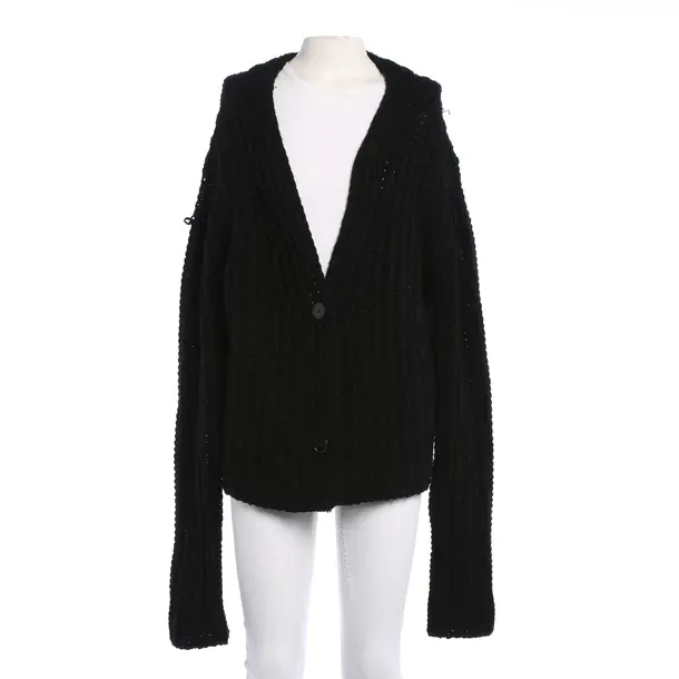 Strickjacke, in Schwarz, Wolle, Herzensangelegenheit